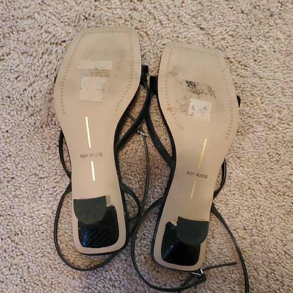 Dolce Vita Black Strappy Sandals - Picture 3 of 3